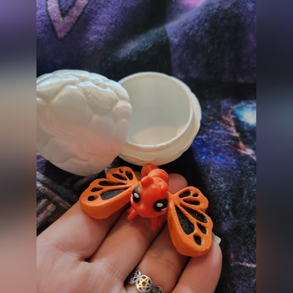 🌹Buy 1 Get 1 Free🌹 Hand Crafted Orange and Black Butterfly Toy